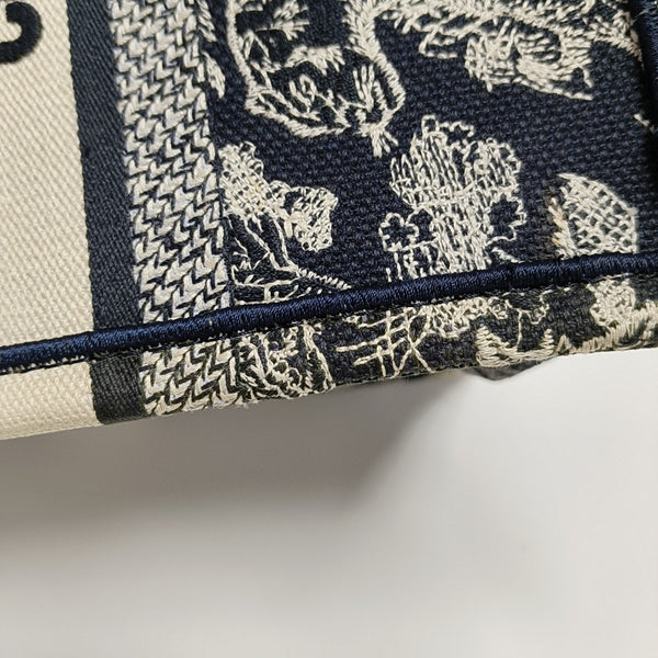 Book Tote Small Canvas Blue