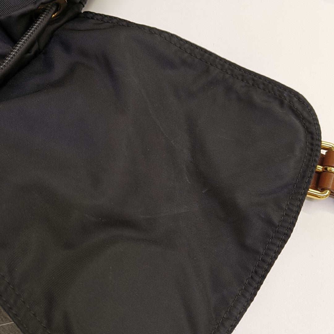 The Rucksack Medium Nylon Black