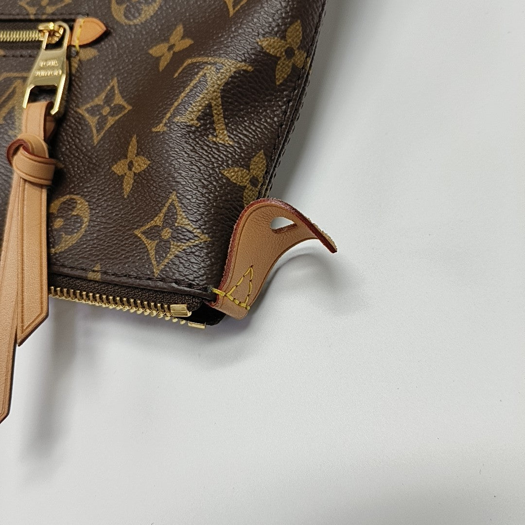 IENA PM Monogram Coated Canvas Brown