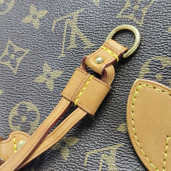 NEVERFULL MM Monogram Coated Canvas Brown