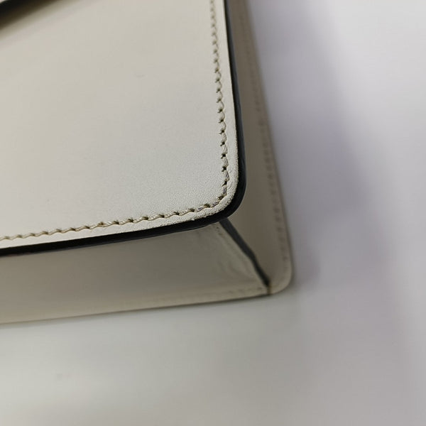 Sylvie Small Calfskin White