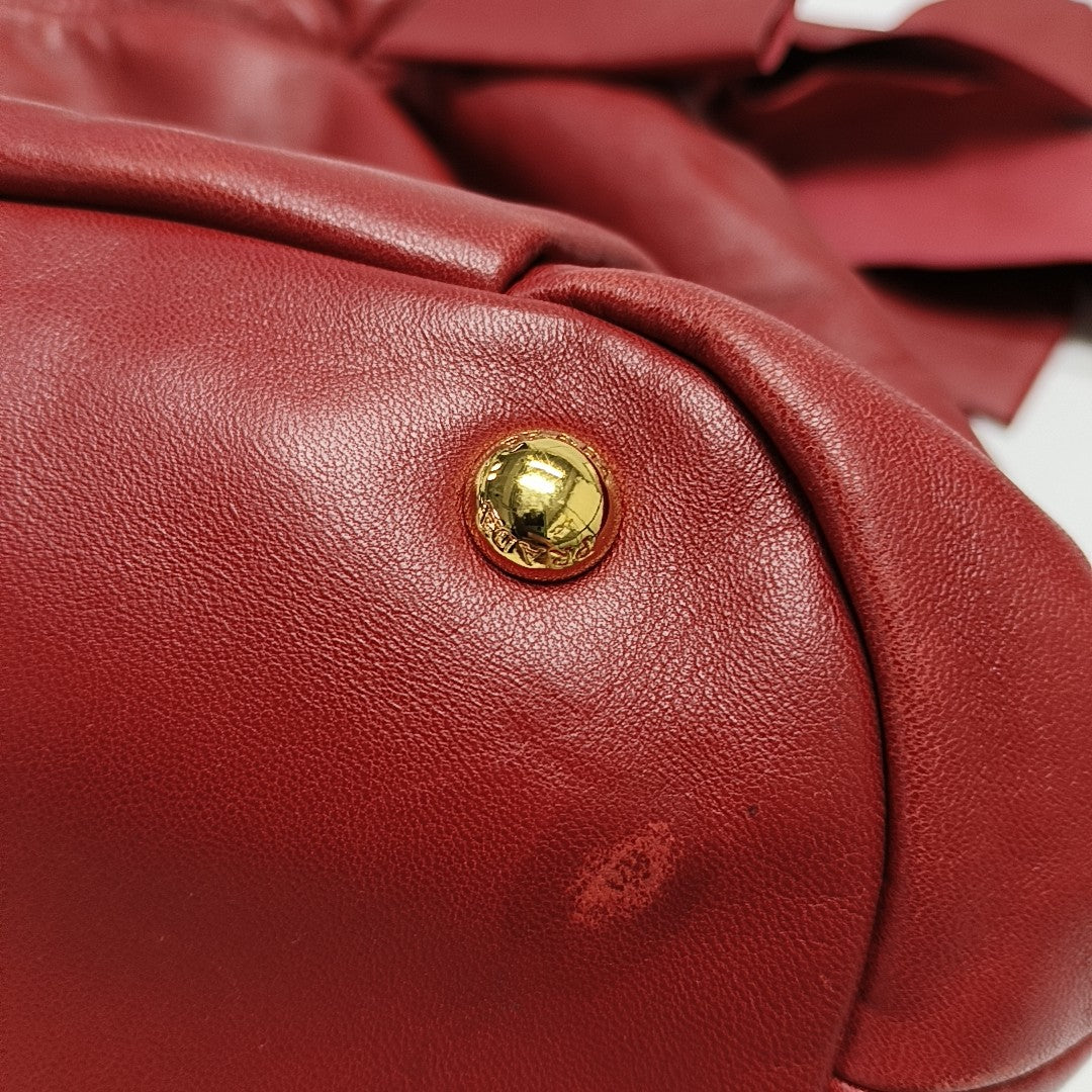 Calfskin Tote Bag Red