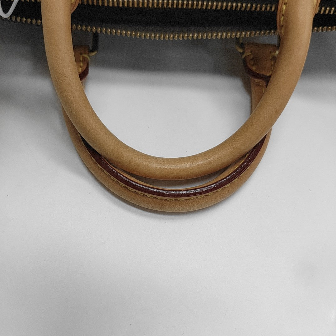 SPEEDY 25 Monogram Coated Canvas Brown