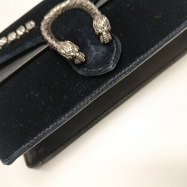 Dionysus Super Mini Velvet Black