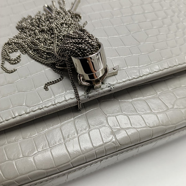 KATE Medium Calfskin Gray