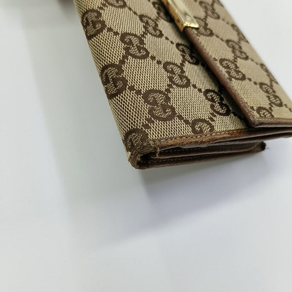 Monogram Canvas Wallet Beige