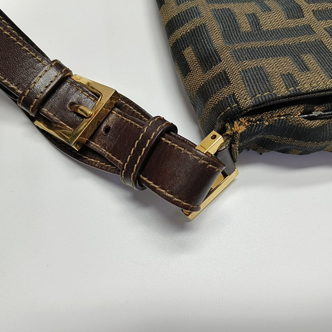 Bolso Bandolera de Lona Marrón