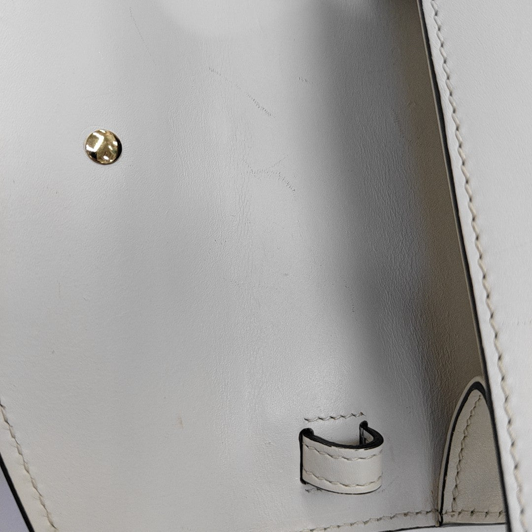 Sylvie Mini Calfskin White
