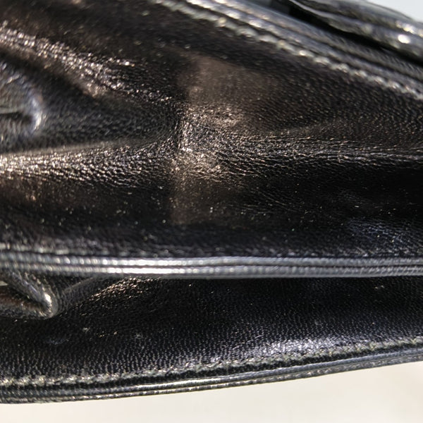 Leather Shoulder Bag Black