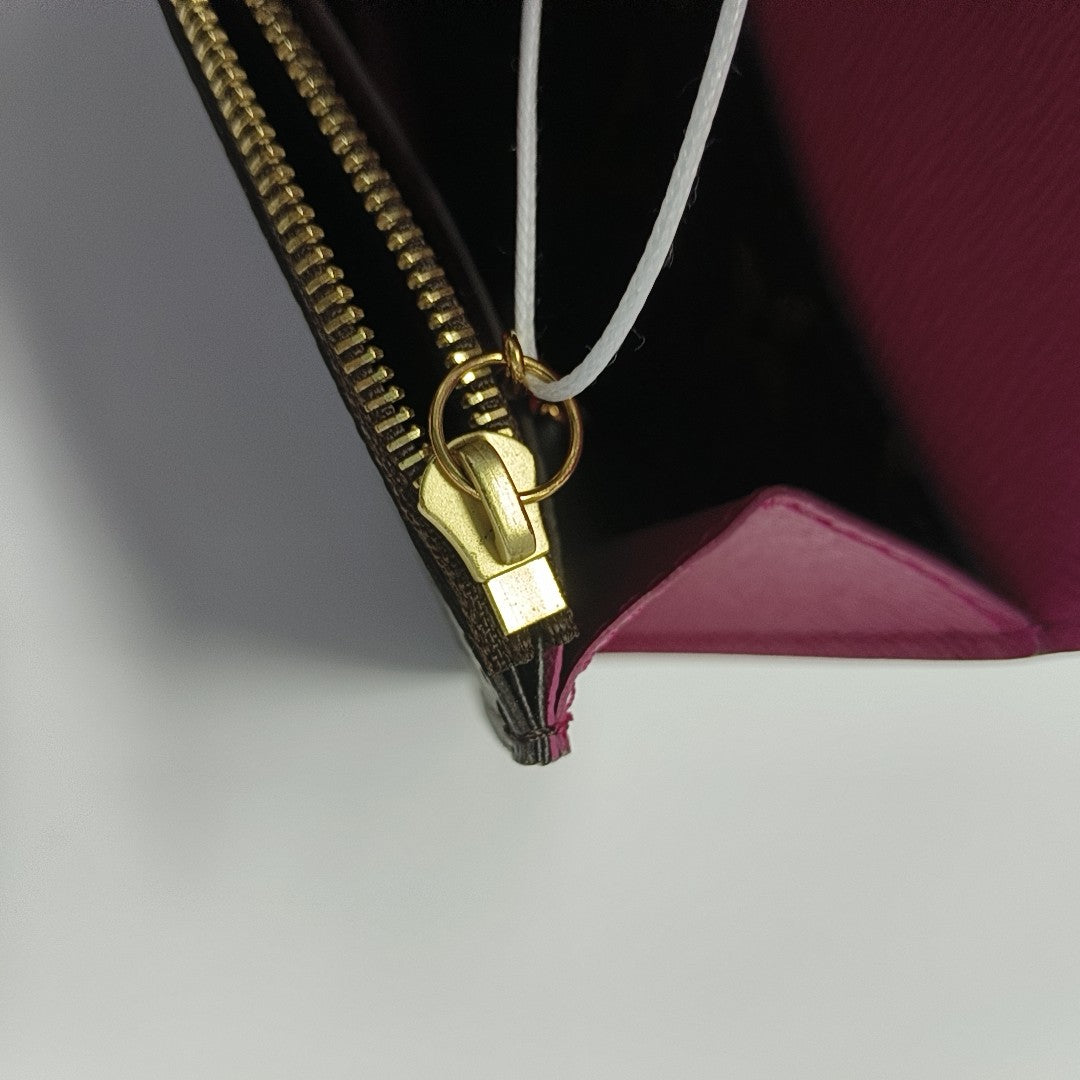 EMILIE Monogram Coated Canvas Brown Wallet