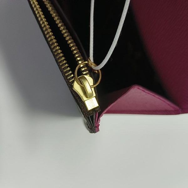 EMILIE Monogram Coated Canvas Brown Wallet