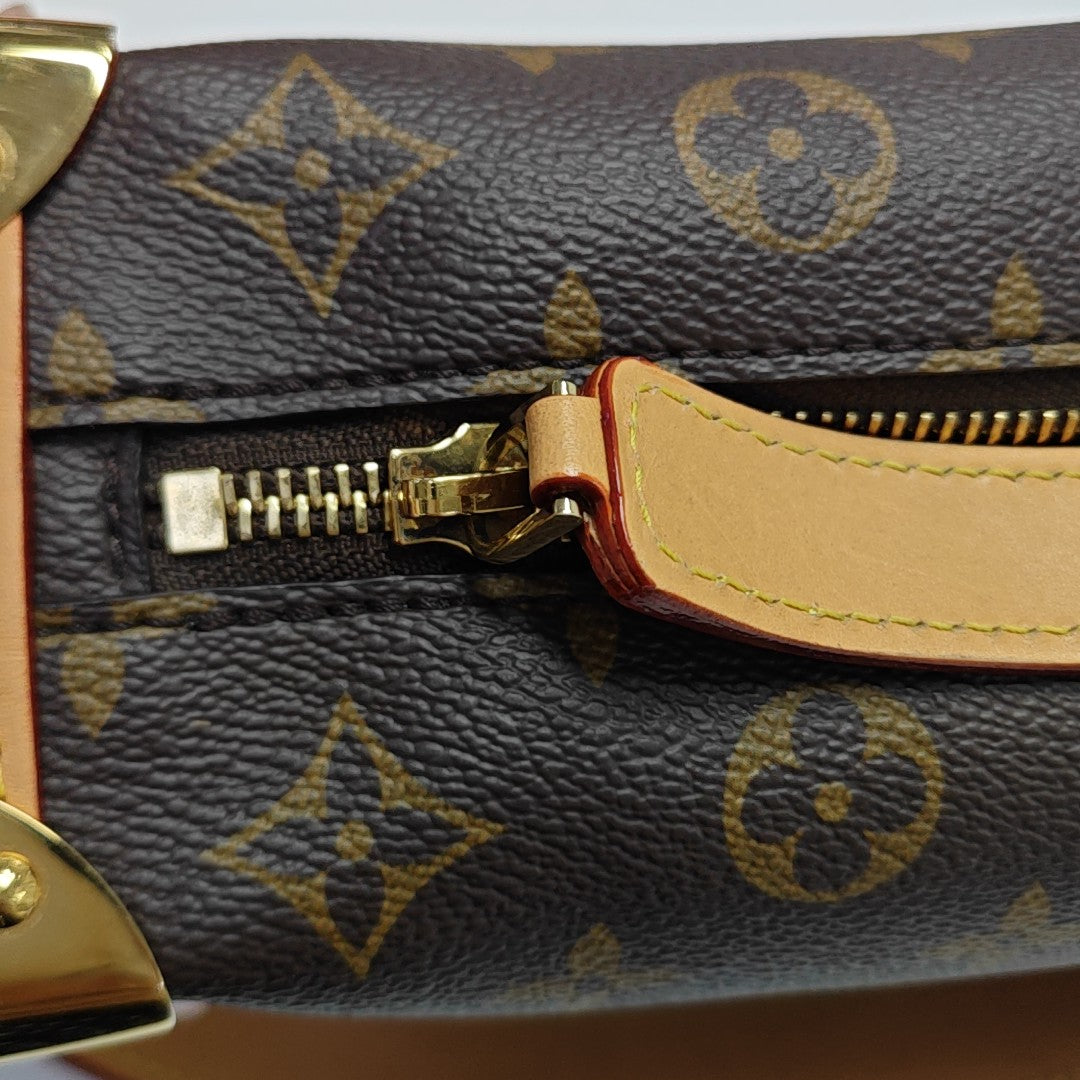 SIDE TRUNK MM Monogram Coated Canvas Brown