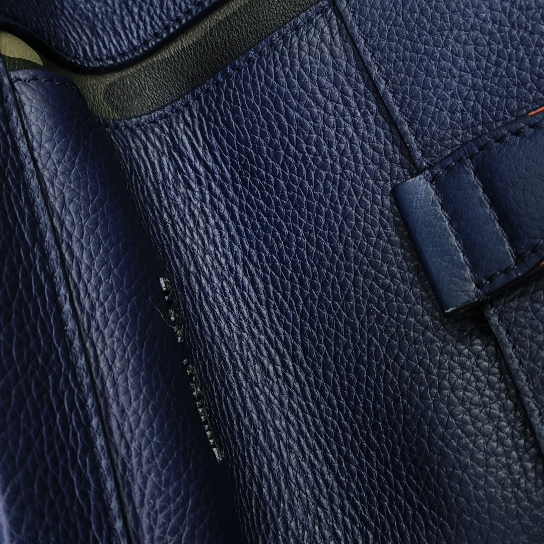 Calfskin Backpack Blue