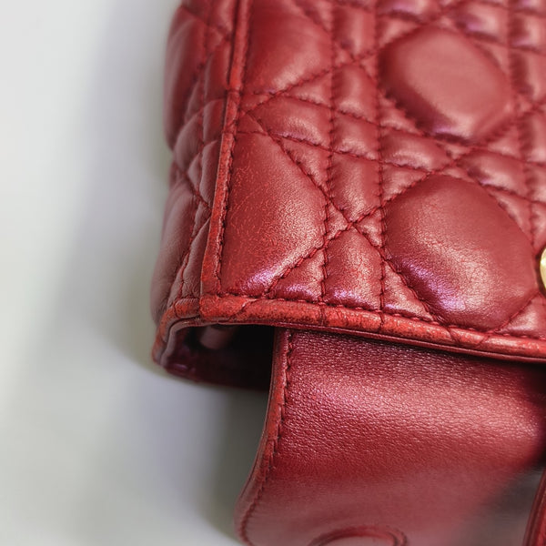 Lady D-Joy Medium Cannage Lambskin Multicolor
