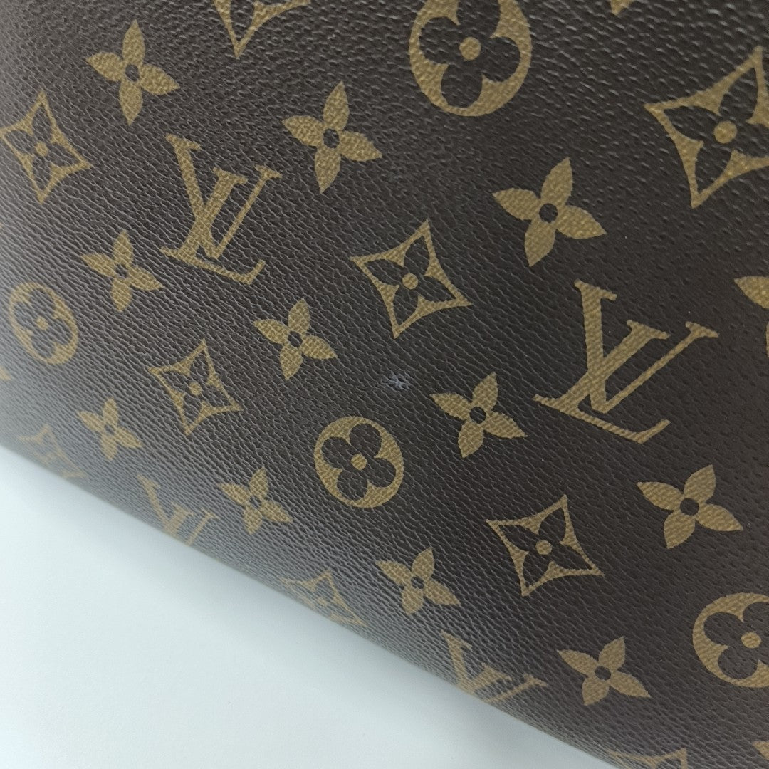 NEVERFULL MM Monogram Coated Canvas Brown