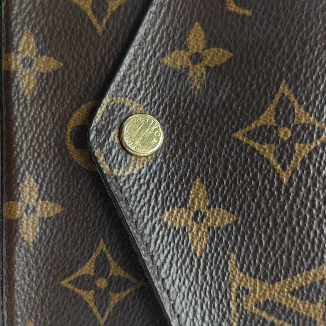 FÉLICIE Monogram Coated Canvas Brown