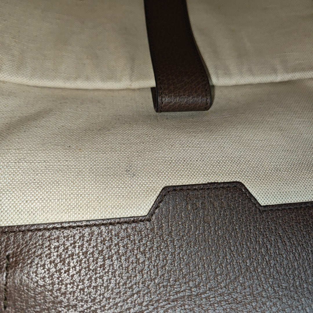 Monogram Canvas Backpack Beige