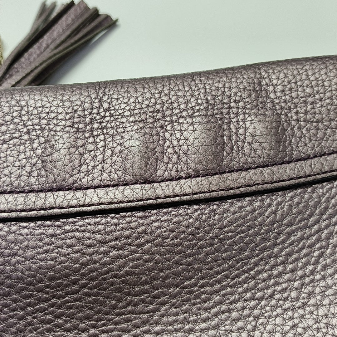 Soho Medium Quilted Calfskin Purple