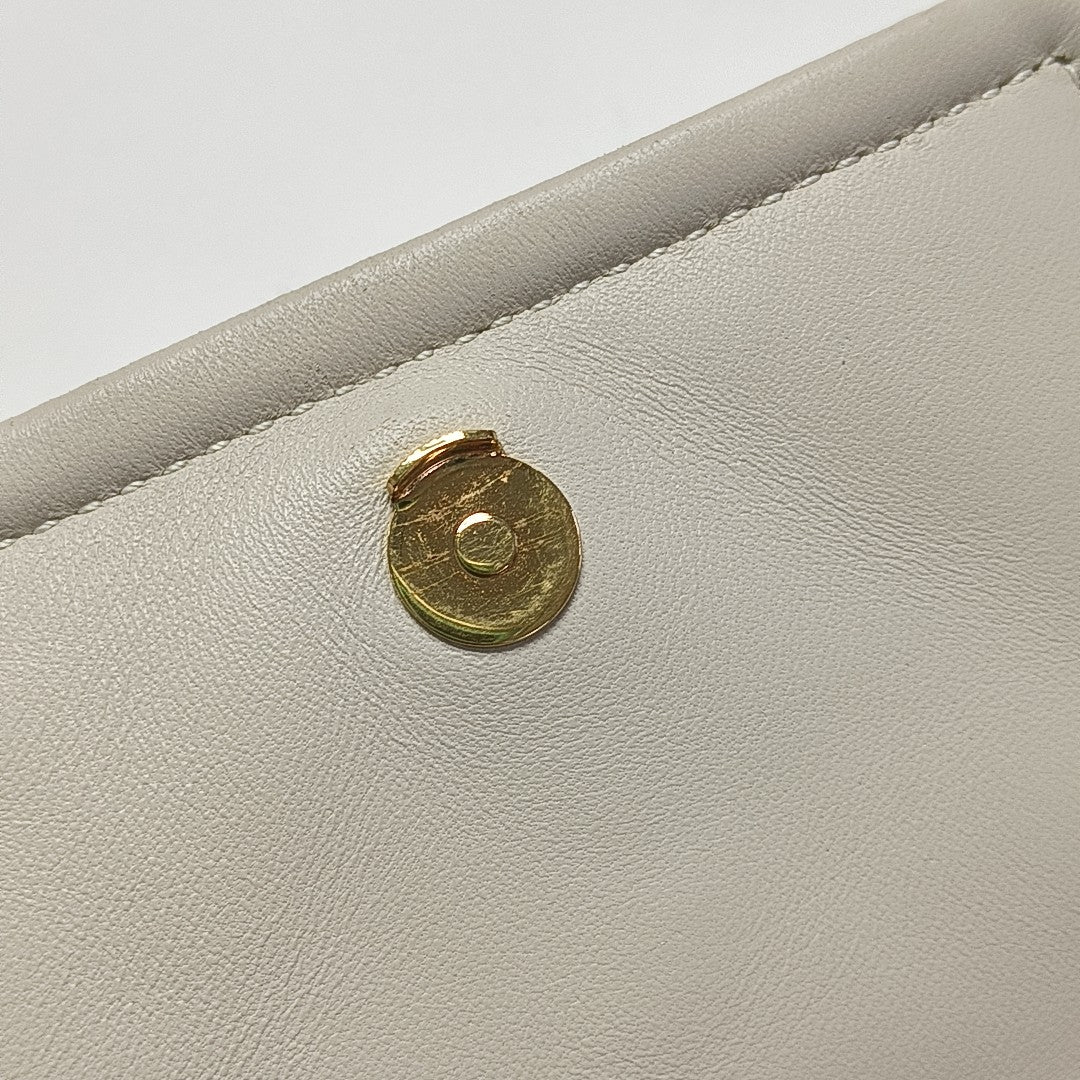 NOLITA Mini Quilted Lambskin White