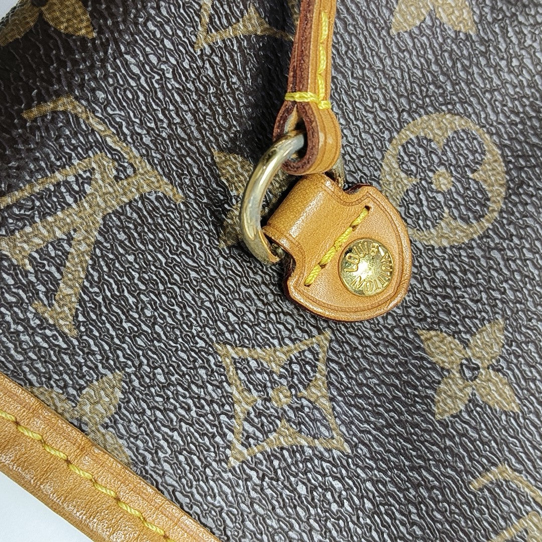 NEVERFULL MM Monogram Coated Canvas Brown