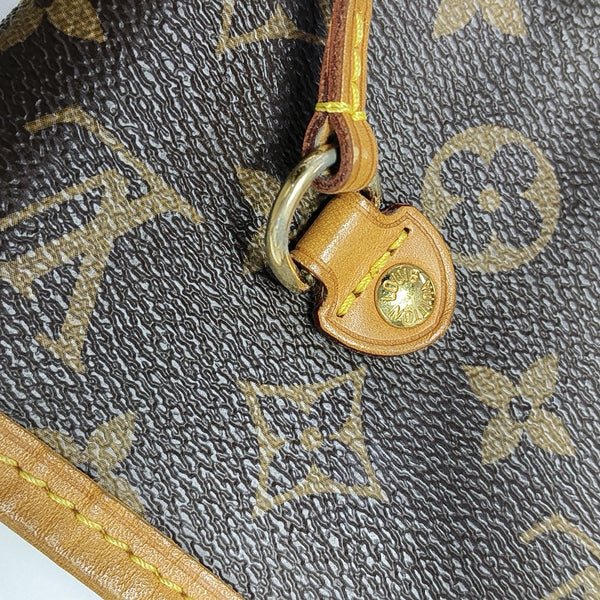 NEVERFULL MM Monogram Coated Canvas Brown