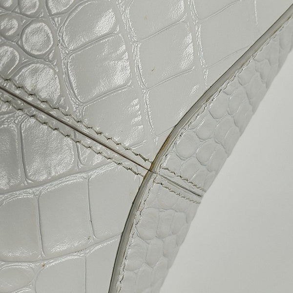 Calfskin Top Handle Bag White