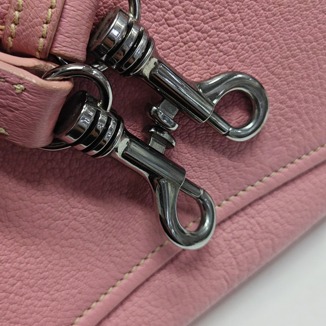 Calfskin Shoulder Bag Pink