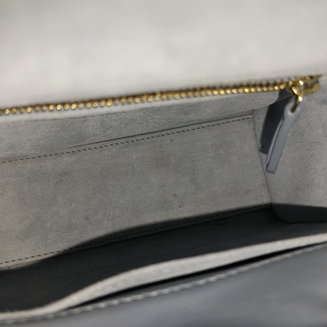 Lady Dior Small Cannage Lambskin Blue