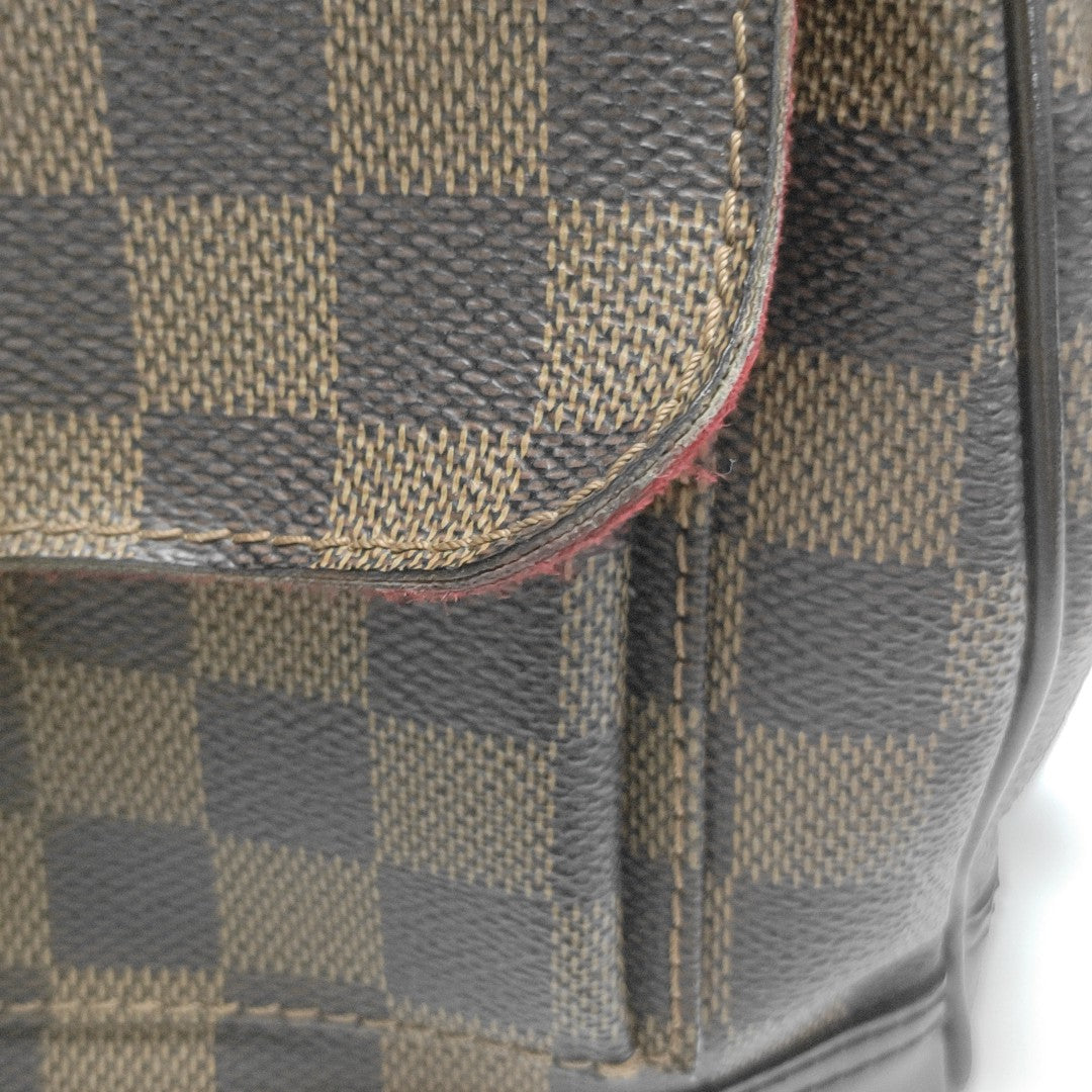 KNIGHTSBRIDGE Damier Ebene Coated Canvas Brown