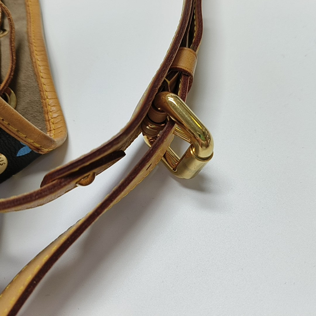 LV × TM NÉONOÉ MM Monogram Coated Canvas Black