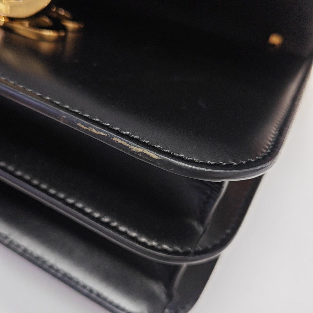 TB Small Calfskin Black