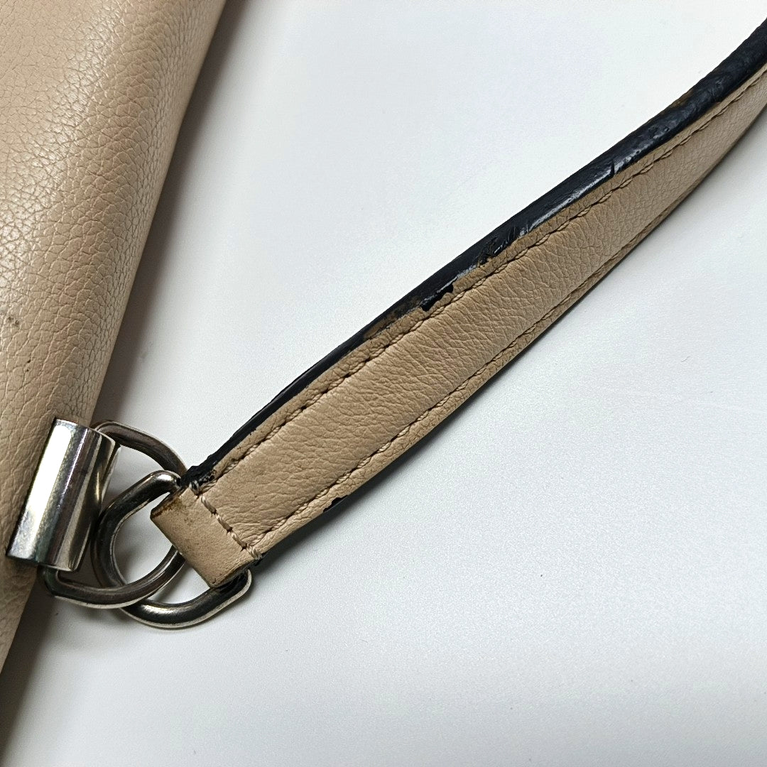 Authenticated pre-owned  LOCKME Calfskin Blue - Shoulder Bag at Looply