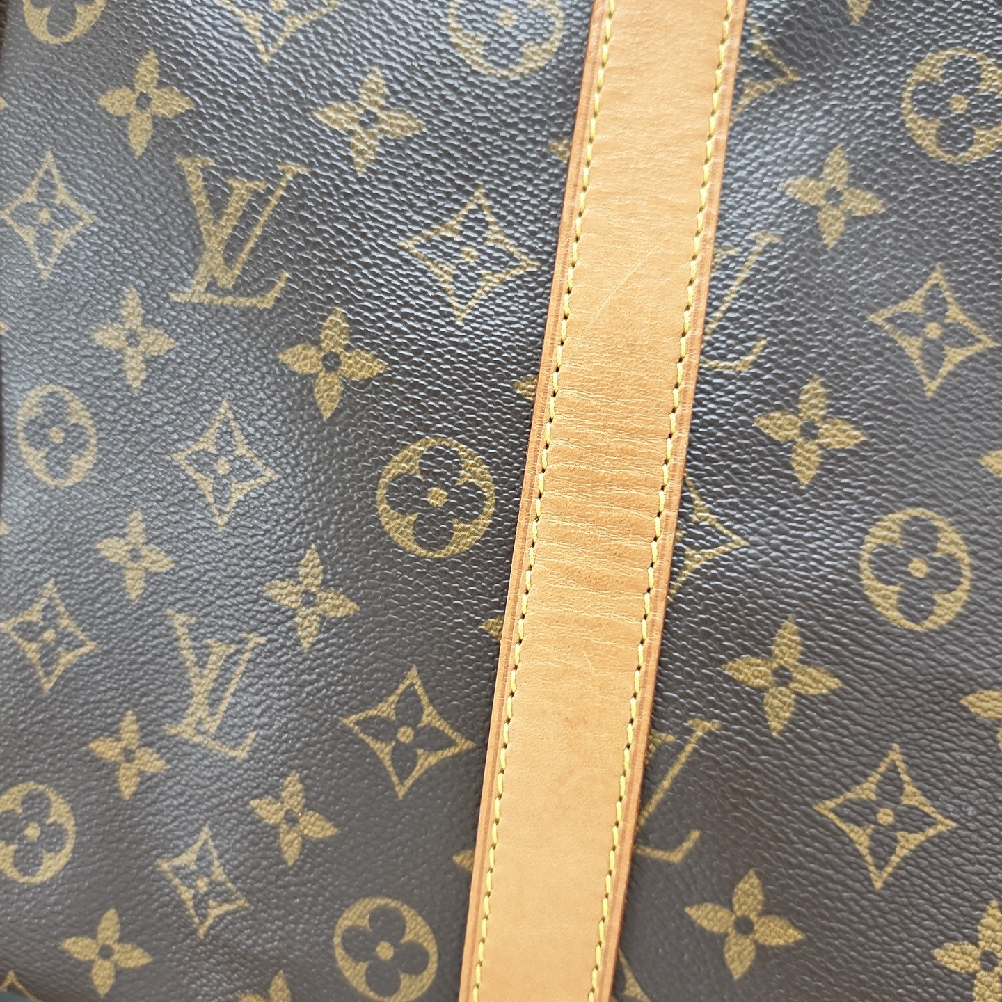 SAC SOUPLE 55 Monogram Coated Canvas Brown