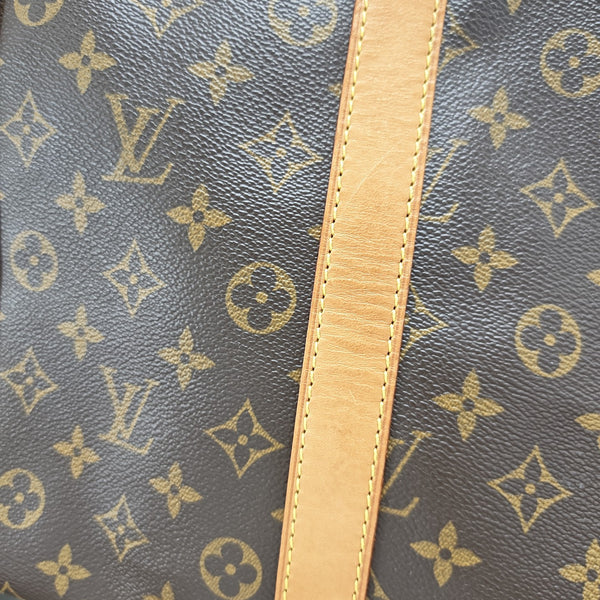 SAC SOUPLE 55 Monogram Coated Canvas Brown