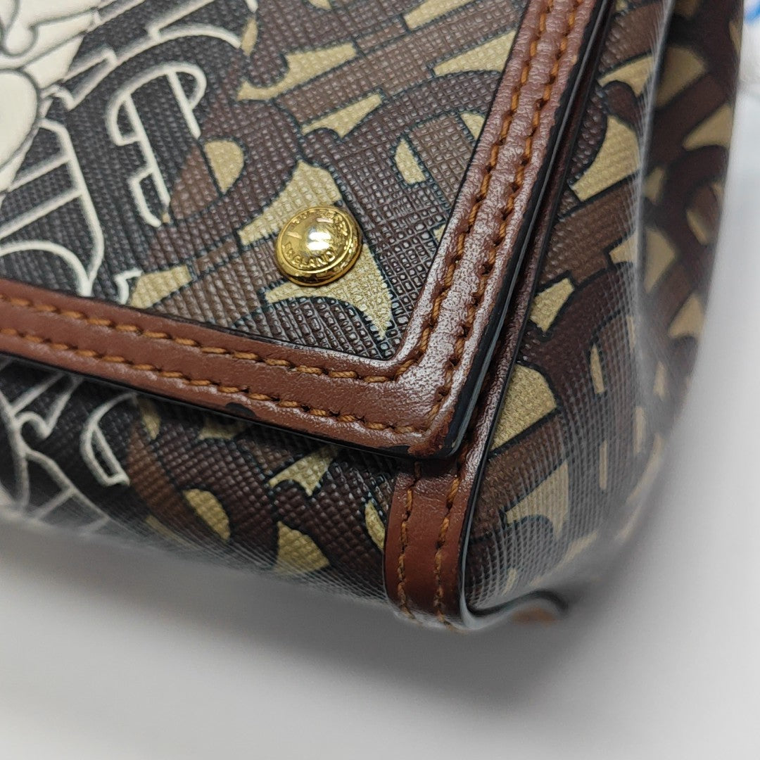 Crossbody Bag Coated Canvas Multicolor