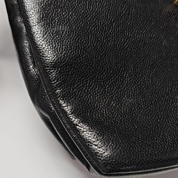 Calfskin Shoulder Bag Black