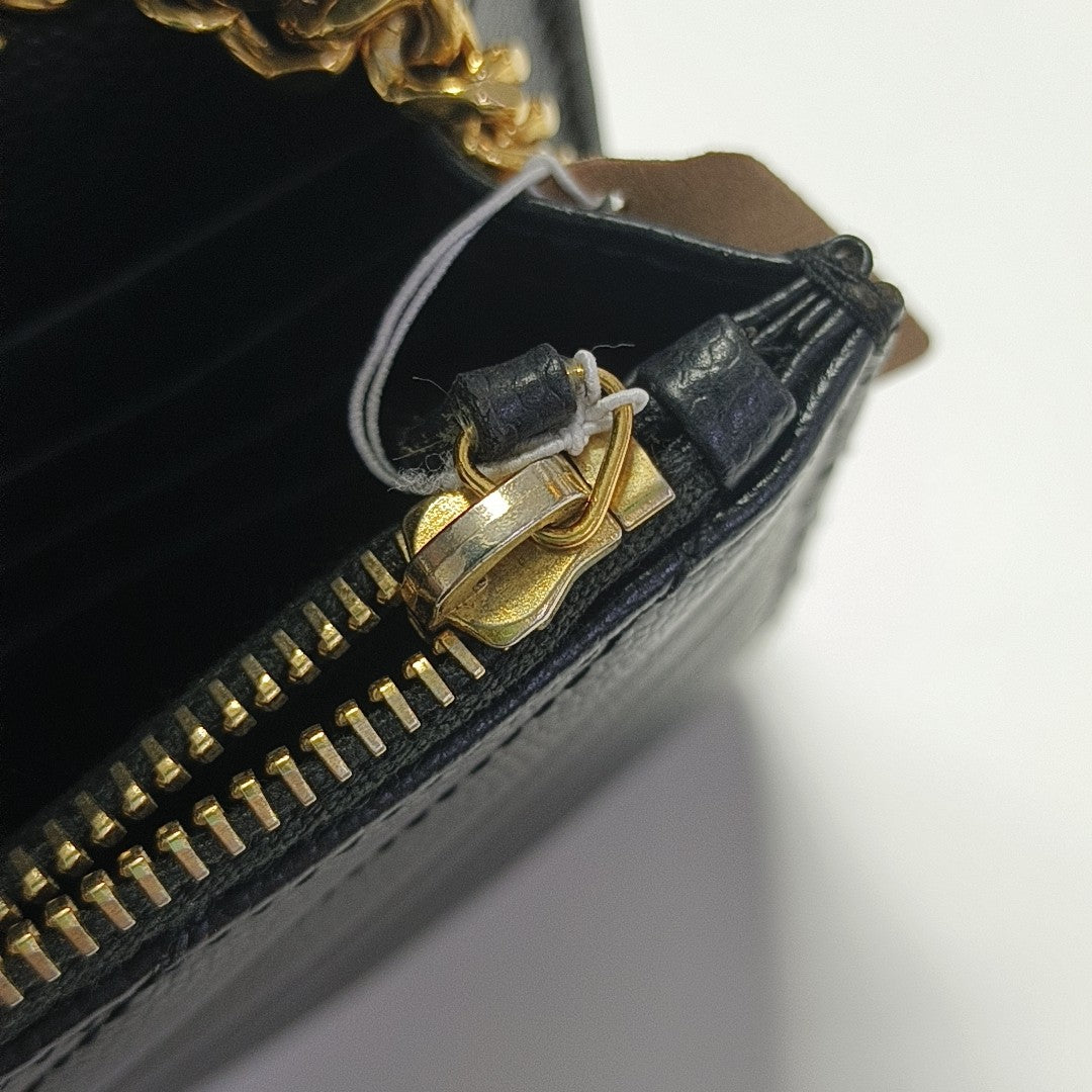 MONOGRAM WOC Chevron Calfskin Black