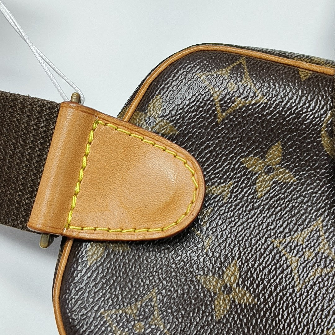 GANGE Monogram Coated Canvas Brown
