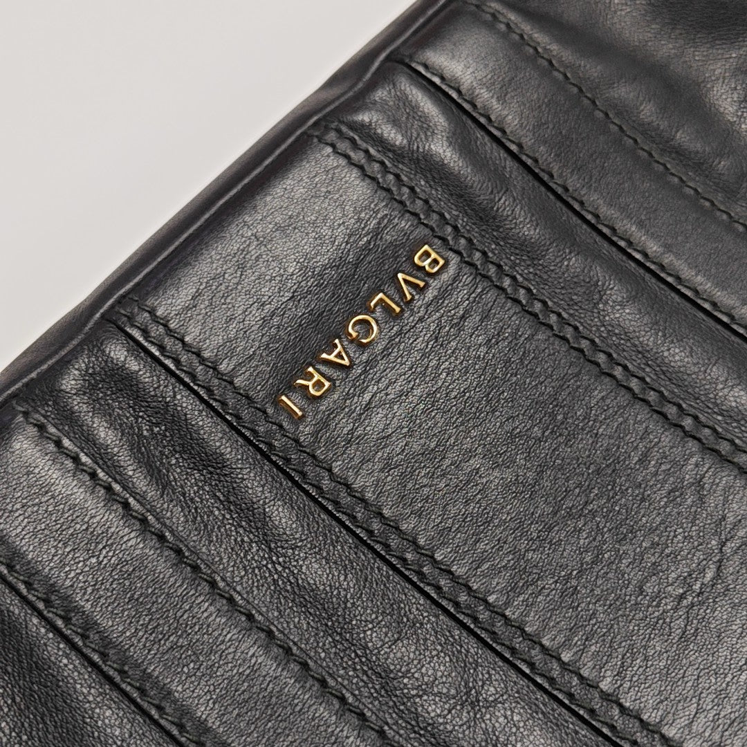 Calfskin Shoulder Bag Black