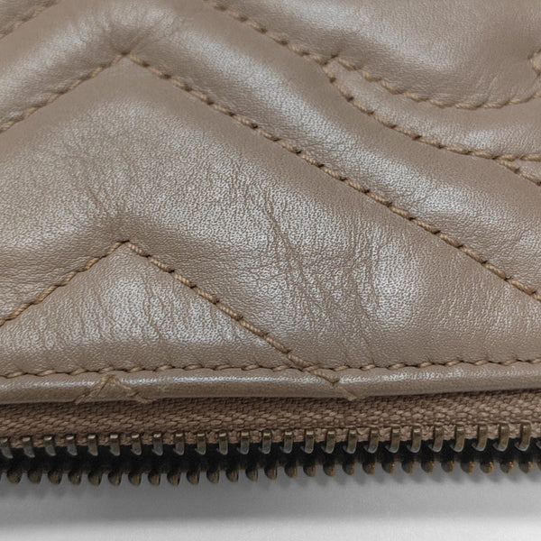 GG Marmont Mini Quilted Calfskin Beige