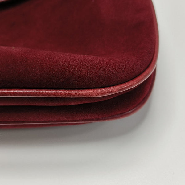 Suede Shoulder Bag Red