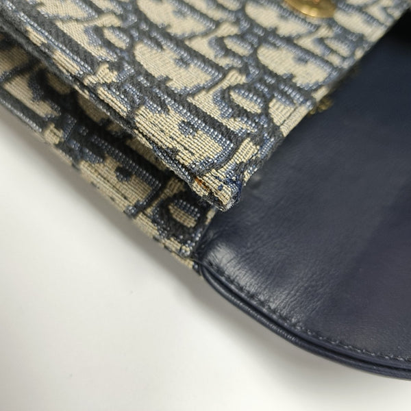 Saddle Mini Oblique Canvas Blue