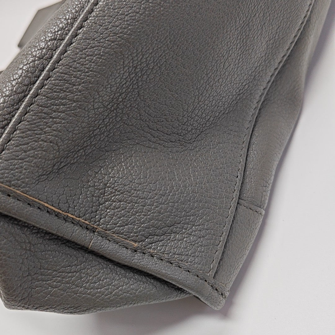 Classic Metallic Edge City Medium Lambskin Gray