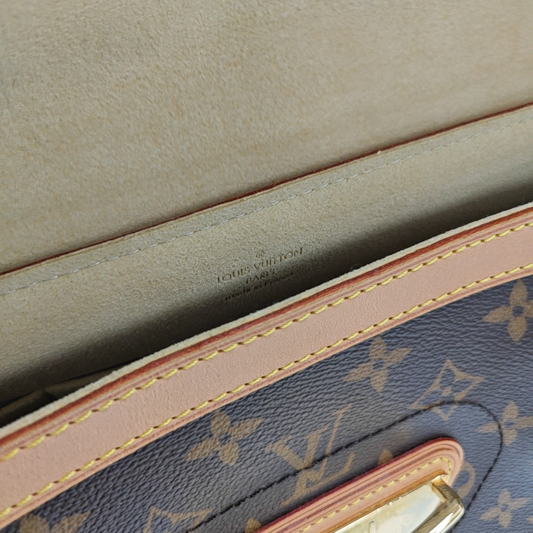 BEVERLY MM Monogram Coated Canvas Brown