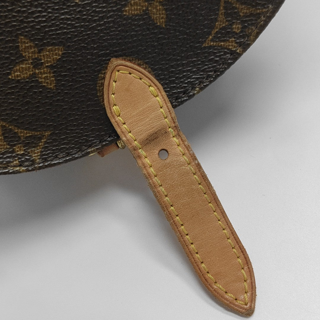 TAMBOURINE Monogram Coated Canvas Brown