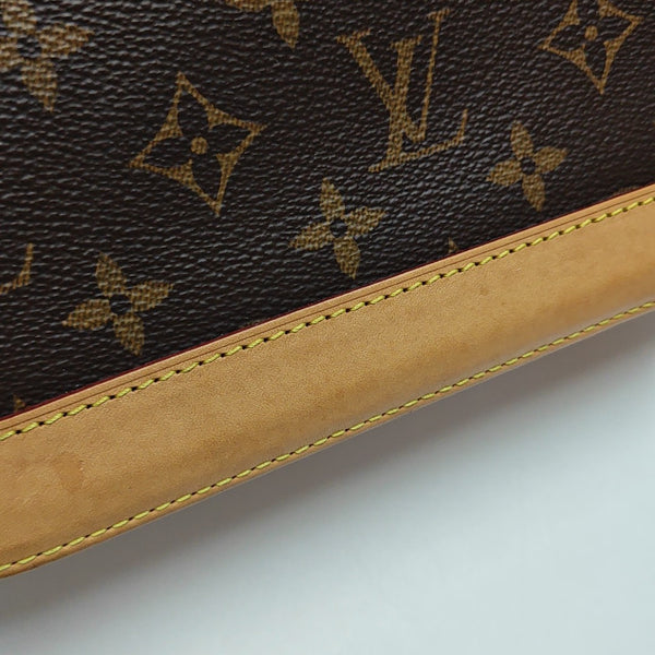 ALMA BB Monogram Coated Canvas Brown