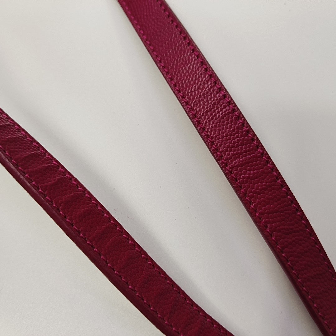 Calfskin Shoulder Bag Red