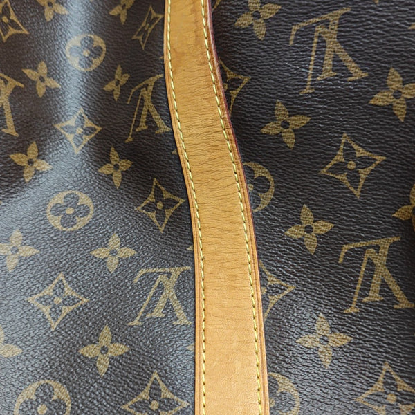 KEEPALL 50 Monogram Coated Canvas Brown