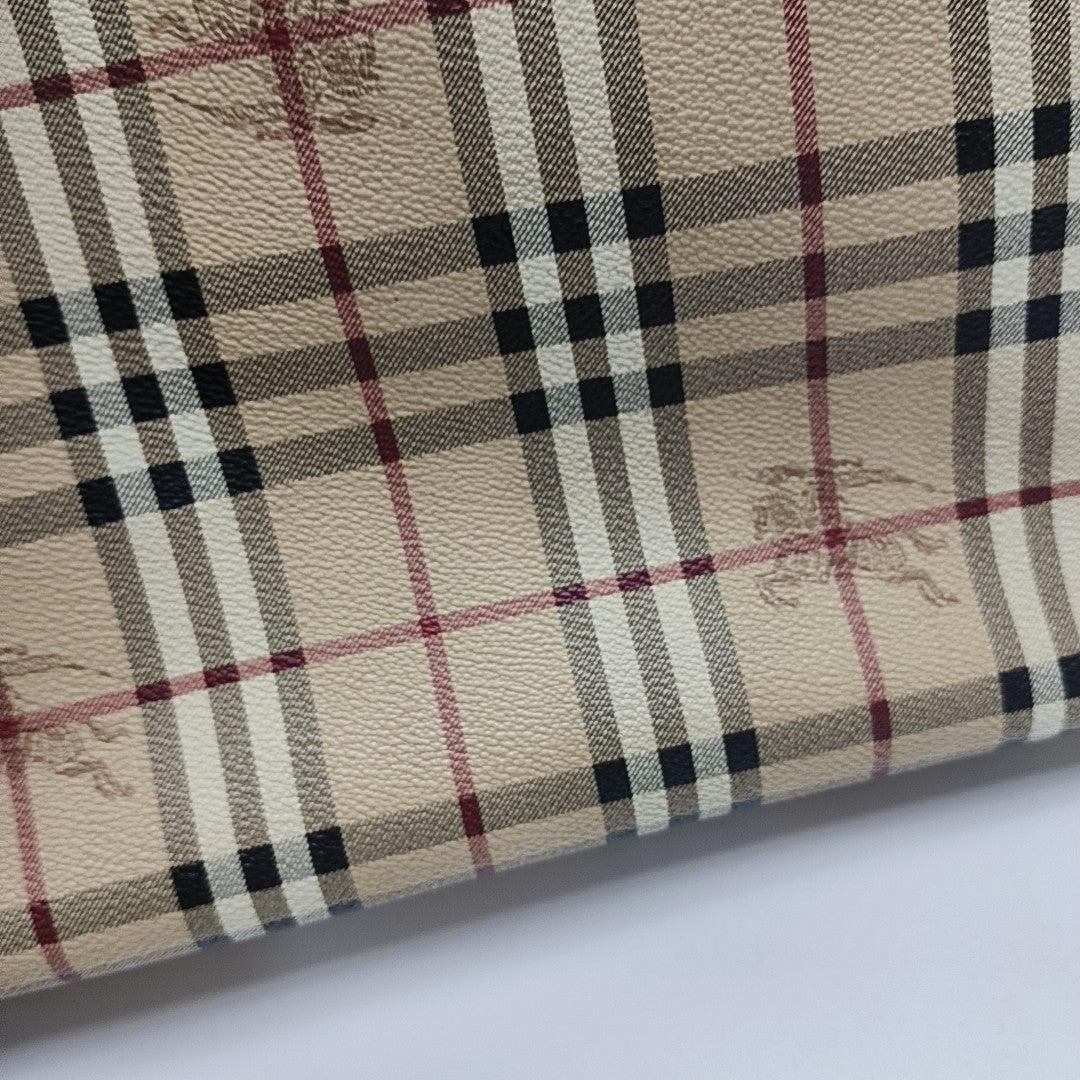 Coated Canvas Tote Bag Beige