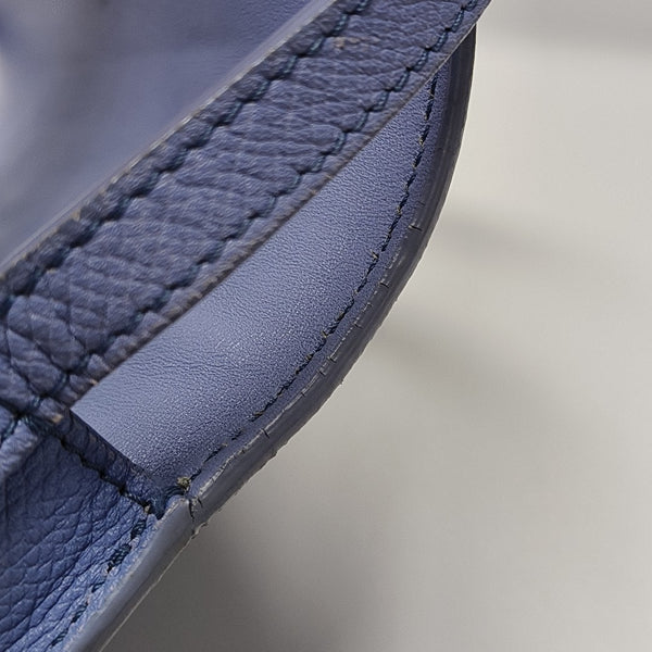 TROTTEUR Small Calfskin Blue
